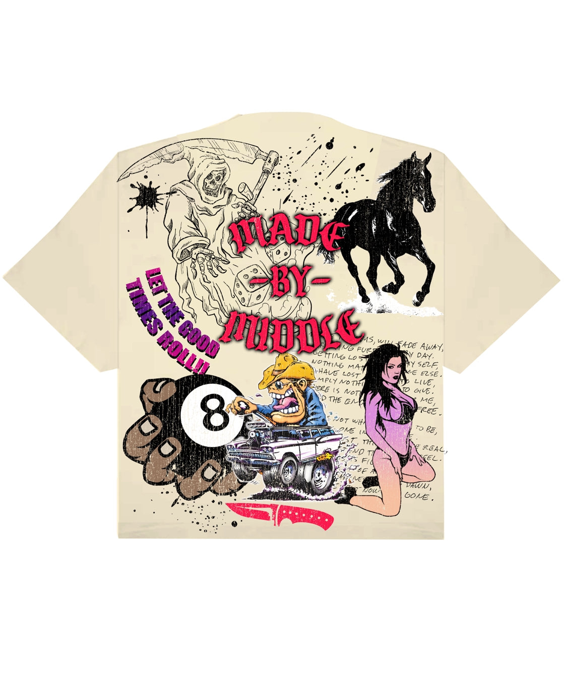 COLLAGE ME TEE (CREAM) SOLD OUT