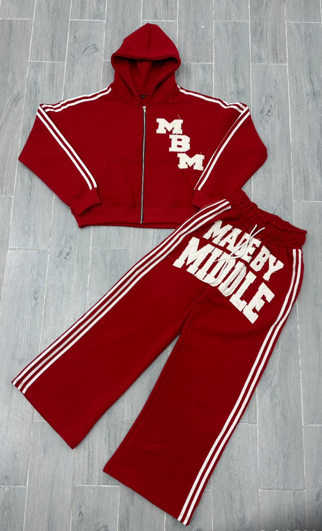 Red MBM OverSized Joggers Sets