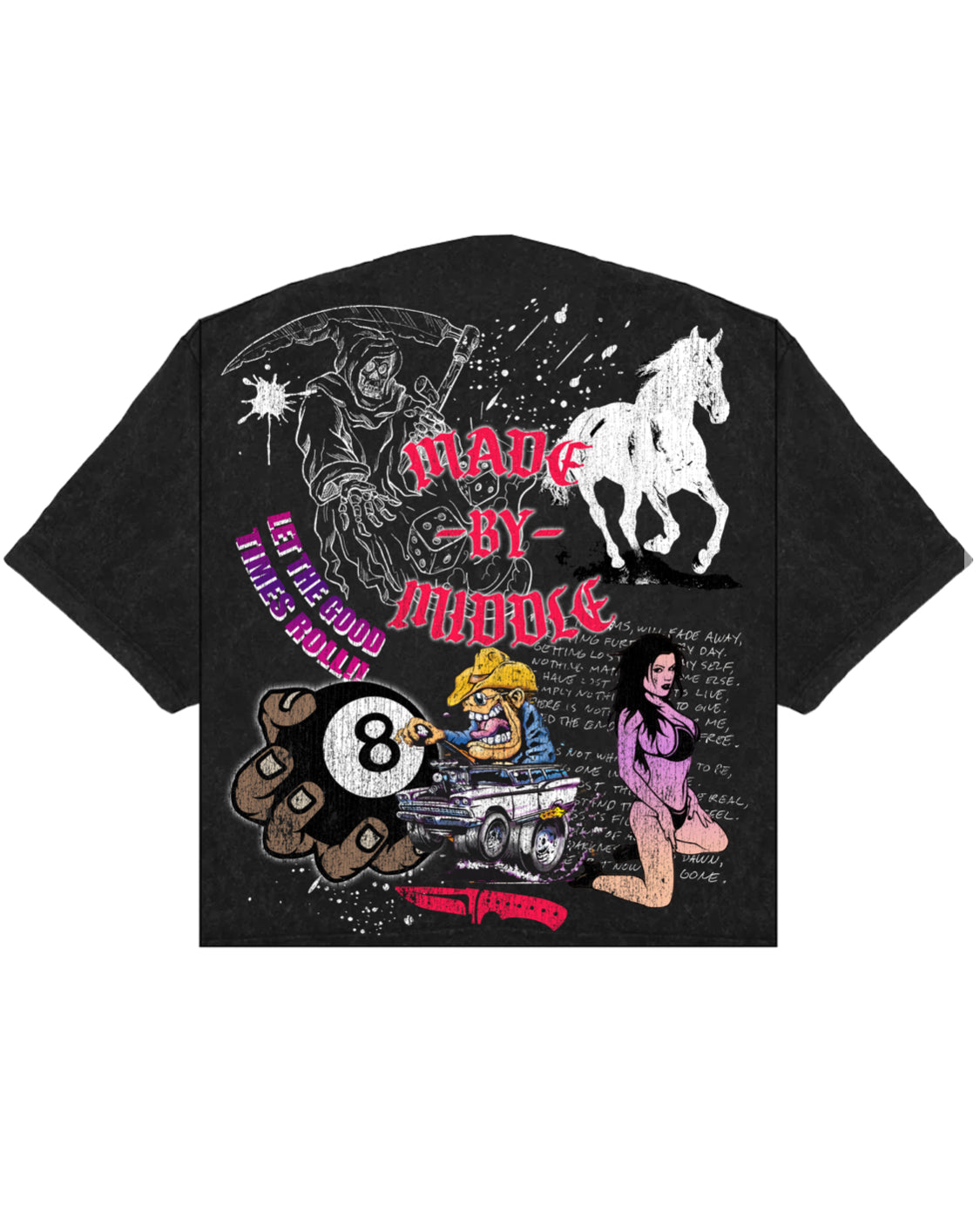 COLLAGE ME TEE (BLACK). SOLD OUT