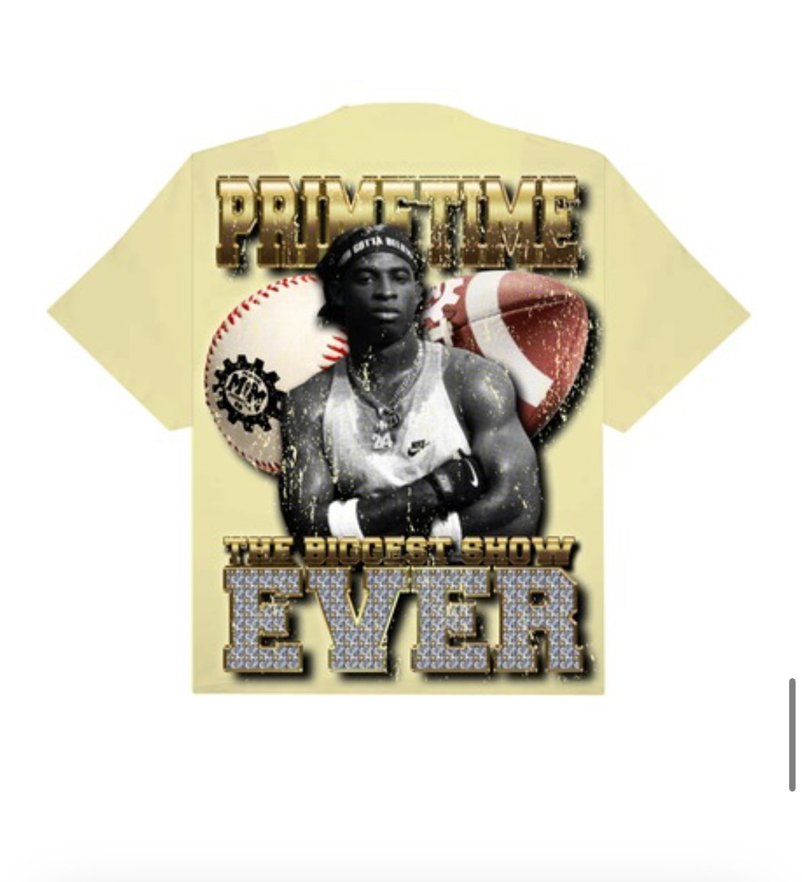 Deion MUST BE THE MONEY T-shirt (creme)